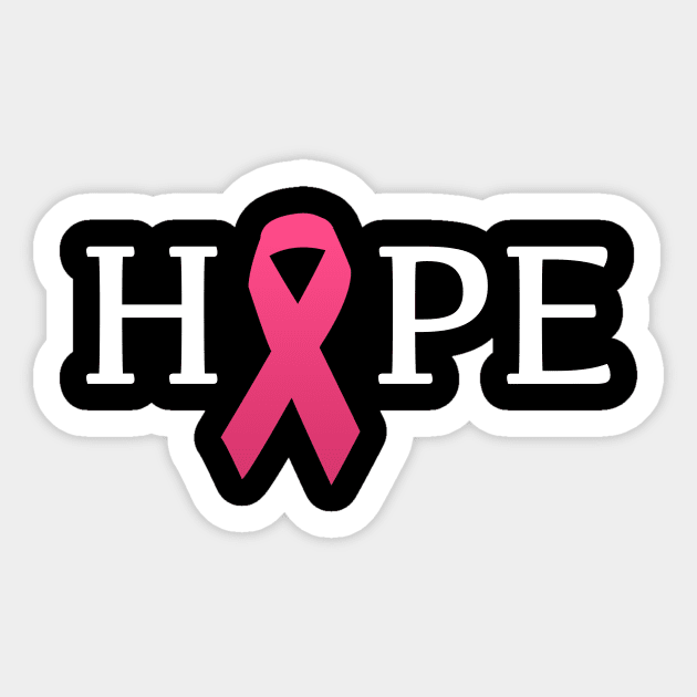 Hope lymphoma Sticker by mangobanana